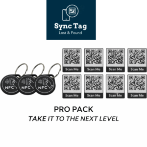 Pro Pack– 8 QR Stickers + 3 NFC Tags